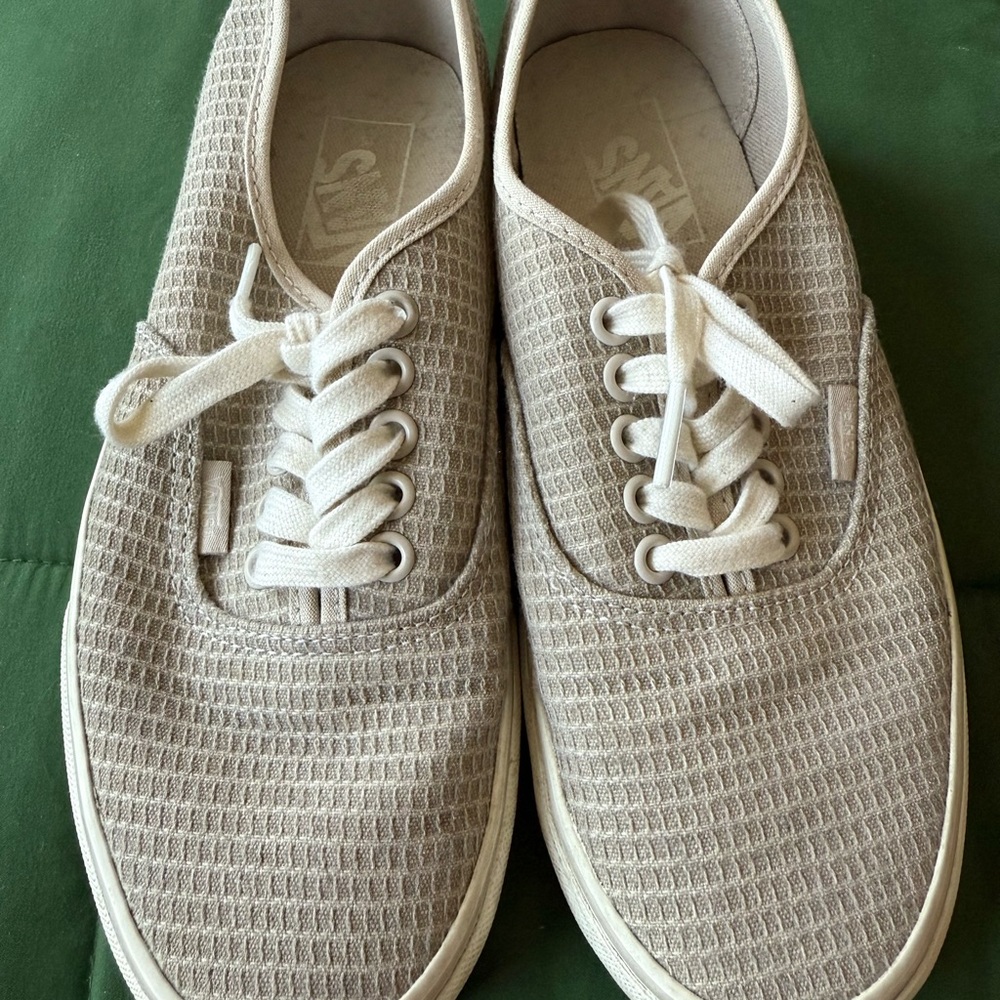 Vans Textured Beige Sneakers
